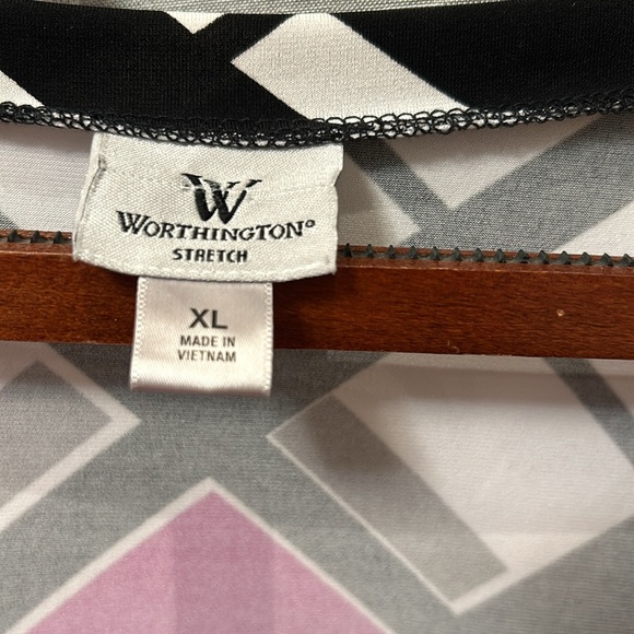 Worthington Women Multicolor Shirt Size XL Stretch - Picture 2 of 6